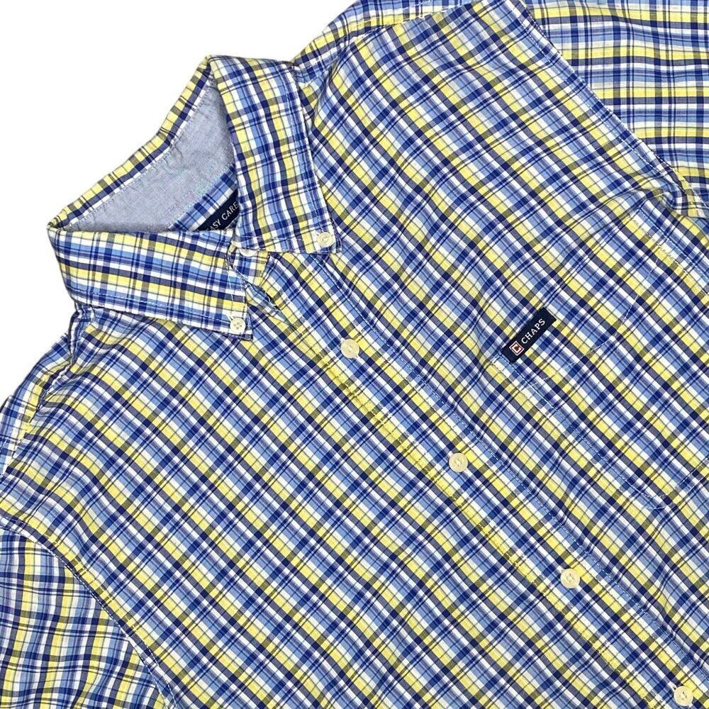 Chaps Button Front Short Sleeve Size Medium - image 1